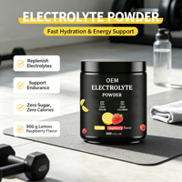 Poudre d'électrolytes Marque Blanche Citron Framboise Zéro Sucre Zéro Calorie Complément d'Hydratation Mélange pour Boisson Électrolytique