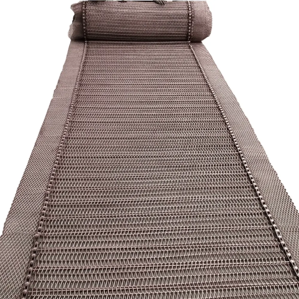 Wire Mesh Herringbone Conveyor Belts for Oven 304 Stainless Steel Industrial Timing Belt Industrial Machinery Fire Resistant