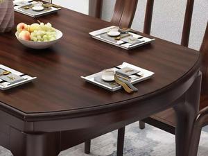 <span class=keywords><strong>Tavolo</strong></span> da Pranzo Telescopico Estensibile con Telaio Solido e Piattaforma Sollevabile, Realizzato in Legno di Sandalo Dorato Importato Selezionato, Multiuso - Product Image 4