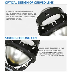 Đèn pha trước ô tô IDISON T25SW <span class=keywords><strong>2</strong></span>.5 inch, xu hướng mới, lắp đặt không cần khoét lỗ 9005/9006, 55w, thấu kính hai tiêu cự, thấu kính chiếu sáng Bi-LED - Product Image 2