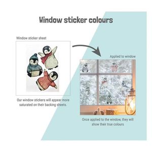 Custom Spring <b>Easter</b> Bunny Window <b>Sticker</b> Reusable Meadow & Rabbit Decoration for Retail Shop Display - Product Image 5