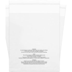 Clear Poly <b>Bags</b> 22 X 24 Inches 100 <b>Pack</b> Self Seal Resealable Plastic Packaging For Clothing - Product Image 1
