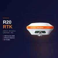 Récepteur GNSS RTK en gros GeoRise R20 1408 Canaux IMU 60 °   AR pour la topographie et la construction