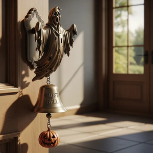 ระฆังแม่มดรีปเปอร์แห่งความตายน่ากลัวตกแต่งแขวนผนังเครื่องประดับกริ่งประตูฮาโลวีนใหม่ผีมนุษย์ฟักทอง - Product Image 4