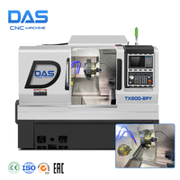DAS TX 800-8PY Hochpräzise 12-Stationen-3-Achsen-Horizontal-Schrägbett-Einspindel-CNC-Drehmaschine mit mittlerer Beans pru chung