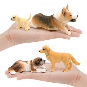 Ensemble de figurines de chien simulé Golden Retriever chien de montagne bernois <span class=keywords><strong>St</strong></span> <span class=keywords><strong>Bernard</strong></span> Corgi Statue enfants Collection de jouets animaux éducatifs - Product Image 4