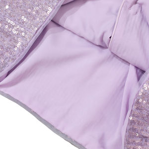 Cardigan da Festa per Ragazze con Paillettes, Maniche Lunghe, <span class=keywords><strong>Tulle</strong></span>, Bordi <span class=keywords><strong>in</strong></span> Piume, Strass, Rete Traforata, Scollo a V, Traspirante e ad Asciugatura Rapida - Product Image 5