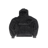 Sweat à capuche zippé uni surdimensionné, respirant, de haute qualité, avec logo personnalisé, coupe ample et épaules tombantes