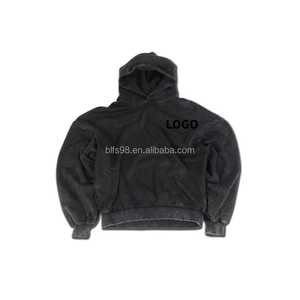 Sweat à capuche personnalisé pour homme, couleur unie, logo sur le devant, style décontracté, automne, noir, blanc, bleu, molleton de coton, coupe classique - Product Image 3