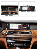 MEKEDE Radio Lecteur multimédia Car-play Android Auto GPS Navigation pour BMW Série 7 F01 F02 2009-2015 10.25 Pouces
