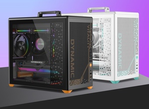 Nouvelle conception de boîtier d'ordinateur <span class=keywords><strong>portable</strong></span> personnalisé de type Mid Tower, boîtier de jeu pour ordinateur de bureau, boîtier de bureau en verre trempé avec Type-C - Product Image 6