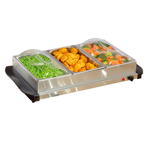 Plats de service chauffants électriques en <span class=keywords><strong>acier</strong></span> inoxydable pour buffet, <span class=keywords><strong>prix</strong></span> d'usine, ensemble de chauffe-plats de table, plateau de service pour aliments - Product Image 1