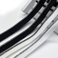 Cordon de passepoil tressé pailleté ZIMEX 94823 2mm 100% polyester écologique / Petites taches brillantes argentées pour sacs, vêtements, chaussures, maison