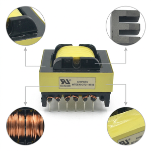 Transformador de Alta Frecuencia <span class=keywords><strong>CHIPSEN</strong></span> EE40 SMPS Personalizado para Luz LED, Núcleo de Ferrita, Bobinado de Cobre, Transformadores de Potencia de 230V a 24V - Product Image 3