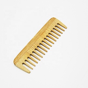 Wholesale Wood Fine Coarse Teeth Anti Static Custom Private Label Wooden Wide Tooth Comb - Product Image 1
