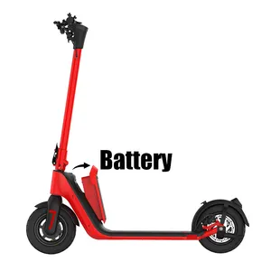 2024 Krachtigste Crowwheel Modulair Ontwerp S11 48 V 10 Ah 1000 W Verwijderbare Batterij 10 Inch Elektrische Scooter