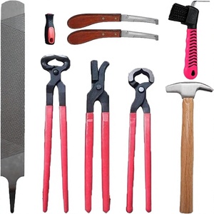 Kit d'outils de ferrage pour le soin des sabots de chien avec coupe-ongles, marteau, lime et brosse – Équipement vétérinaire durable - Product Image 4
