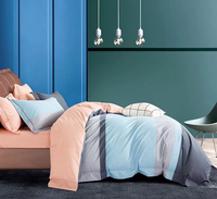 Parure de Lit en Microfibre 100% Polyester Imprimée sur Mesure, Housse de Couette Drap de Lit Tailles Queen et King