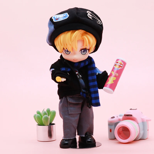 <span class=keywords><strong>New</strong></span> Hot Bán ob11 Quần Áo 5-Mảnh Thiết Lập Người Đàn Ông Của Búp Bê Quần Áo Áo Khoác Áo Mát Cậu Bé Ăn Mặc 17Cm Búp Bê Quần Áo Phụ Kiện - Product Image 5