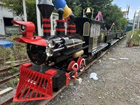 Train à vapeur sans rails 2026 pour usage intérieur/extérieur, parcs de jardin et de trampolines, sièges personnalisables, capacité supérieure à 500 kg