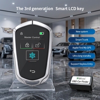 KAIFUTE CF858 Serrure Intelligente Universelle Modifiée pour Cadillac, en Alliage d'Aluminium, avec Écran Tactile LCD et Télécommande Intelligente, Confort Optimal à l'Entrée