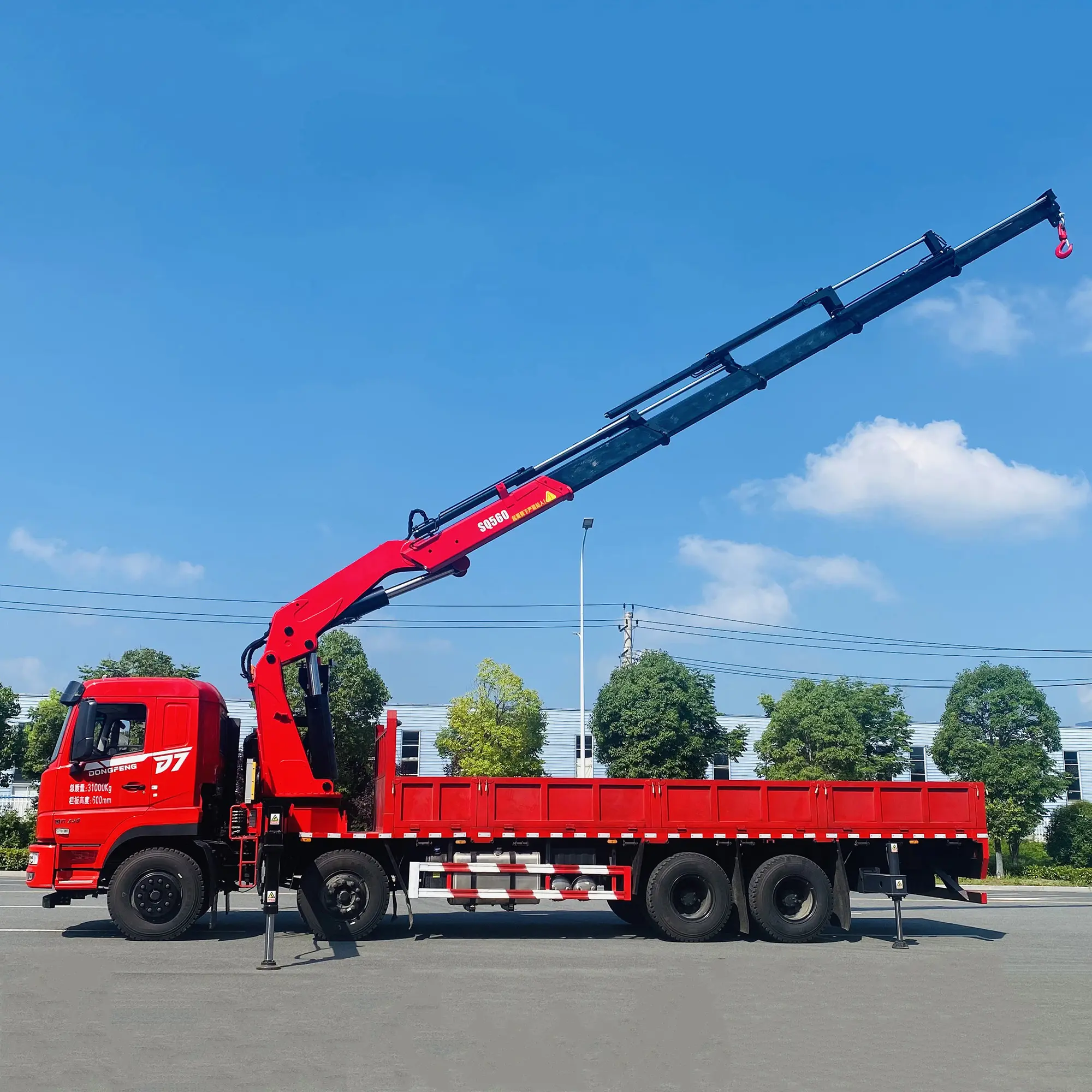 Preiswerter 25000 kg hydraulischer Klapparm 25-Tonnen-Hoftrakran mit Lkw-Betriebskran für SQZ500