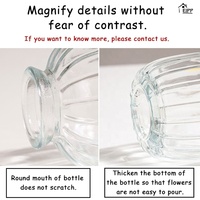 Lot de 3 Vase Bourgeon exquis de haute qualité Mini Vase en verre de mariage moderne Décorations de table colorées pour centres de table