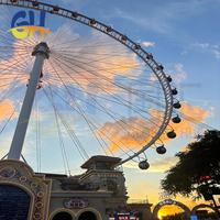 Projet d'appel d'offres gouvernemental : Grande roue géante de 101 m avec conception 3D pour équipement de manèges de parc d'attractions extérieur