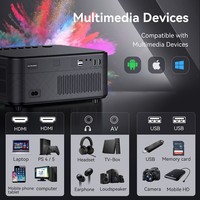 Projecteur 4K Android Smart Wifi Led Google Tv Projecteur 2024 Jeu Projecteur 600 Ansi 13000 Lumens 1080P Pour Écran 180 Pouces