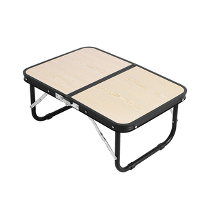 Vente en gros de valises japonaises et coréennes pour l'extérieur Petites tables de camping pliantes en bois et aluminium pour l'extérieur - Product Image 1