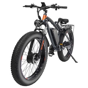 Vélo de montagne GUNAI GN88 à double moteur 2x1000W, batterie 48V 22Ah, autonomie de 130 km, vitesse maximale de 55 km/h, pneus épais de 26x4,0 pouces à l'arrière - Product Image 2