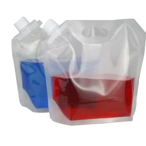 高品质液体洗涤剂袋液体水包装袋立式塑料食品包装PE安全热封蒸煮袋