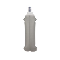 Bouteille d'Eau Pliable Mini Sport Écologique 500ml Jaune, Récipient de Boisson Souple en TPU à Presser pour Activités de Plein Air