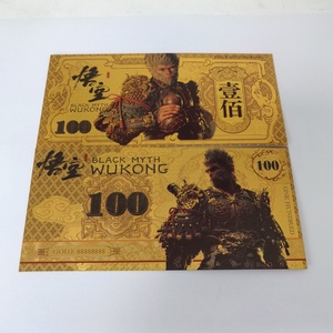 Diseño Personalizado, Billete <span class=keywords><strong>de</strong></span> Oro <span class=keywords><strong>de</strong></span> 24k <span class=keywords><strong>de</strong></span> China, Viaje al Oeste, Tarjeta Dorada <span class=keywords><strong>de</strong></span> Sun Wukong, Rey Mono Negro, Colección <span class=keywords><strong>de</strong></span> Billetes <span class=keywords><strong>de</strong></span> Oro - Product Image 3