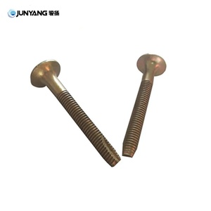 Vis de fixation au sol pour conteneurs en acier au carbone plaqué cuivre M6x45 M6x55 M6x65, vente directe usine JUNYANG, accessoires et pièces pour conteneurs - Product Image 6