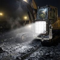 Projecteur LED haute puissance IP69K pour équipement minier, excavatrice, camion, opération nocturne, éclairage d'équipement minier