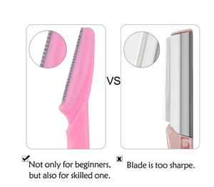 Stainless Steel Slanted Blade Eyebrow Trimmer Blade <strong>Shaver</strong> Portable <strong>Face</strong> Razor Epilation Hair Removal Cutters Safety Razor <strong>Woman</strong> - Product Image 3