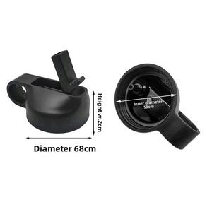 Nouveau couvercle de bec verseur pour gourde isotherme 2024, anti-fuite, en plastique, rond, noir, pour tasse isolée, vente en gros directe du fabricant - Product Image 3
