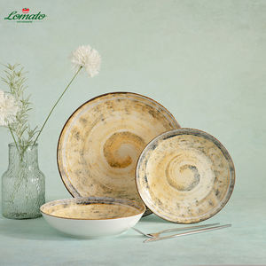 Ensembles de vaisselle en céramique élégante à imprimé floral durables et réutilisables sans BPA pour les fêtes de mariage, les tables à dîner et les idées de cadeaux - Product Image 5