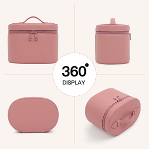 حقيبة مستحضرات تجميل للسفر من COSSNI بتصميم فاخر ومخصص للنساء، منظم مكياج من الجلد للسيدات - Product Image 3