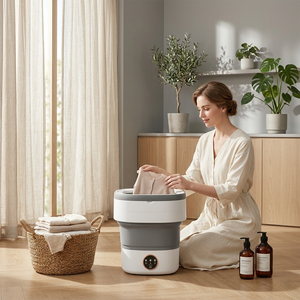 <span class=keywords><strong>Machine</strong></span> à <span class=keywords><strong>laver</strong></span> portable pliable 16L OEM/ODM personnalisée, 12V, faible consommation, mini lave-linge et sèche-linge compact <span class=keywords><strong>pour</strong></span> la maison, les voyages, les appartements et les camping-cars - Product Image 1
