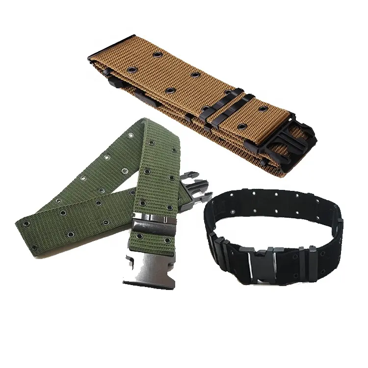 Outdoor Heavy Canvas Leisure Army Style Nylon Military Police Utility Tactical Belt