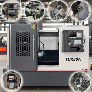 ماكينة الطحن CNC ذات محور دوران فردي TCK50 بدقة ، مركز الخراطة الأفقي مع سرير مائل ومخرطة ثقيلة بمحرك PLC - Product Image 5