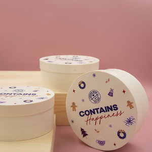 Vente en gros boîte à gâteau au fromage basque boîte de rangement ronde en bois pour fromage boîte cadeau de demoiselle d'honneur - Product Image 4