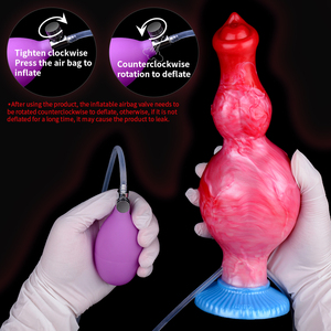 NNSX Grand Gode D'éjaculation Avec Plug Anal Gonflable Jouet Jouir Pénis Gros Noeud <span class=keywords><strong>Godes</strong></span> Anaux pour Hommes Femmes Jouets Sexuels En Gros - Product Image 4