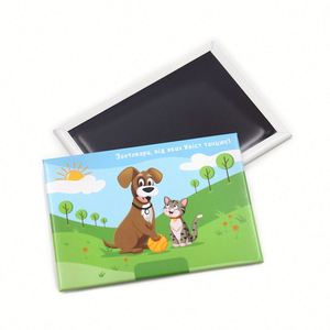 Aimants promotionnels en fer blanc vierges pour impression UV, aimants de réfrigérateur en métal pour photos DIY, à prix abordable - Product Image 3