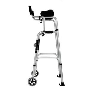 walking rollator <b>walker</b> mobility aids <b>disabled</b> for elderly adults seniors equipment stainless steel l-shaped safety bathroom - Product Image 2