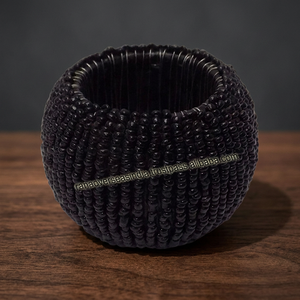 Porte-serviettes rond en laiton noir perlé, écologique, très vendu, en stock, pour la décoration de table de Noël et de mariage - Product Image 3