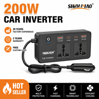 Chargeur de batterie de véhicule pour camping en plein air 200W 300W, adaptateur 12V 24V DC vers AC 110V 220V, onduleur et convertisseur de puissance pour voiture