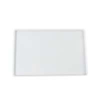 Moule en silicone pour plateau plat profond de grande taille, moule rectangulaire pour table basse en résine, moule en silicone de grande taille de forme rectangulaire